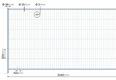 Bauzaun Heavy Duty 3,50m (150x300)